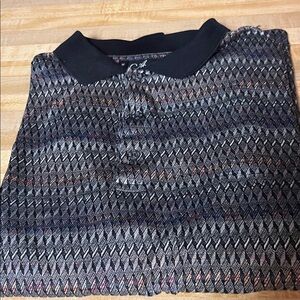 Arturo Garibaldi Italian double mercerized 100%cotton L/S men’s knit sport shirt